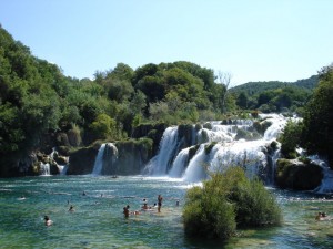 Kroatien Wasserfall in Krka